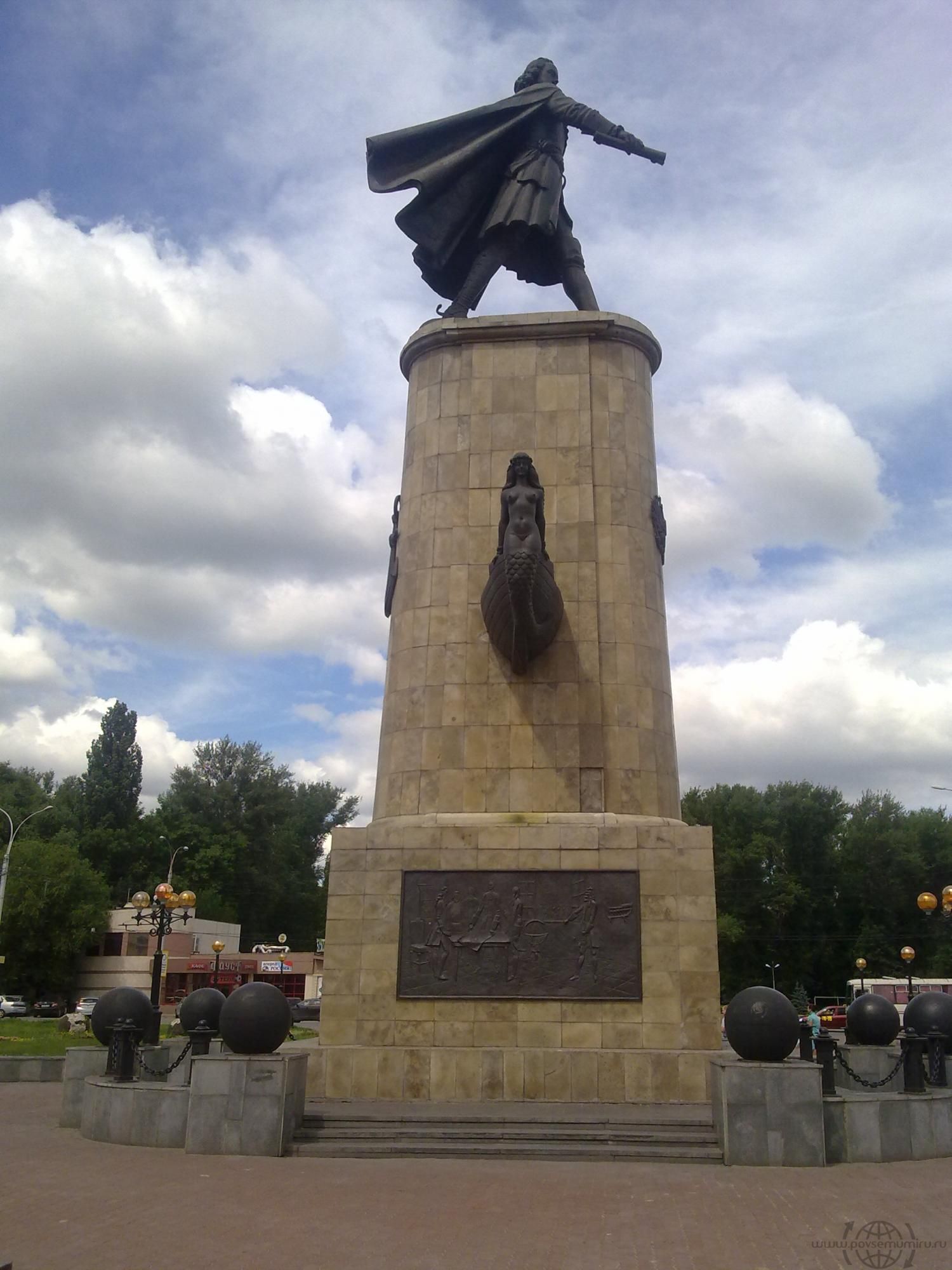 Памятник Петру Первому. г. Липецк